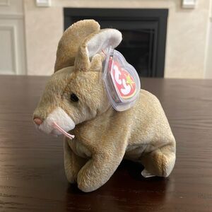 1999 Vintage Original Ty Beanie Baby Nibbly the Bunny Rabbit NWT Excellent Cond